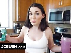 dad crush - fitness babe motivates her lazy stepdad to live more healthy with her juicy pussy